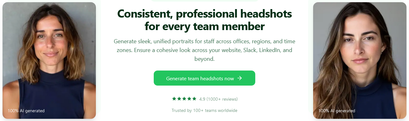 Services for teams by HeadshotKiwi.