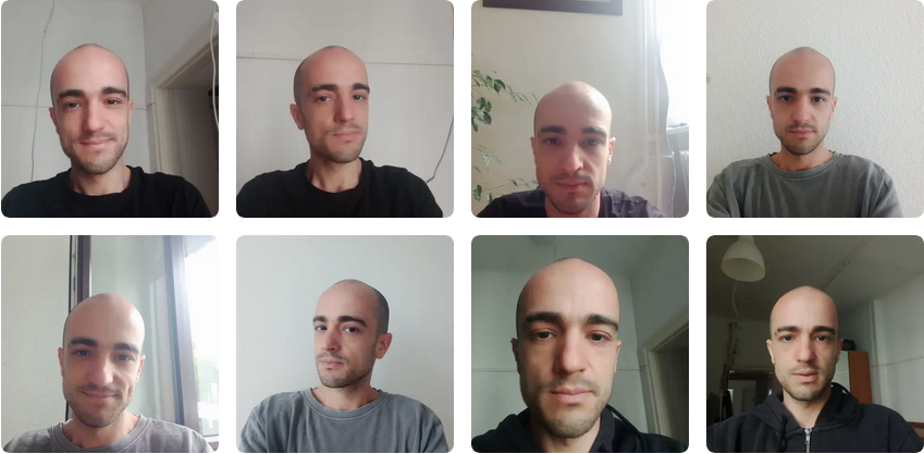 Pictures that I provided to generate headshots.