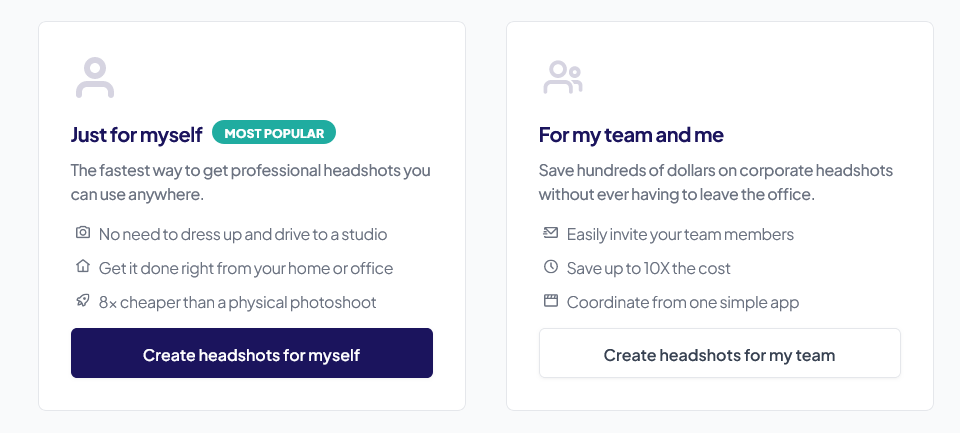 HeadshotPro features.