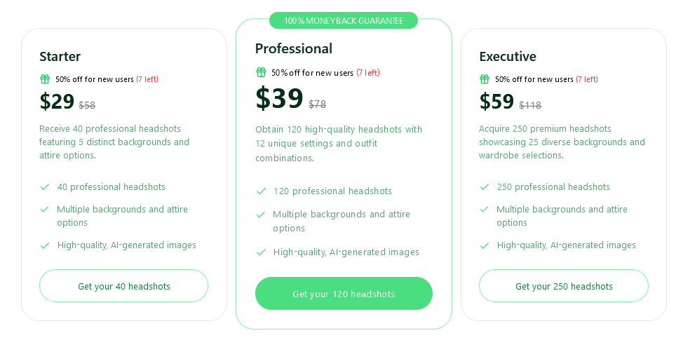 HeadshotKiwi pricing: get it now for only $29 a month!